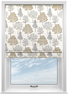 Coppice Faux Silk, Bronze - Roman Blind